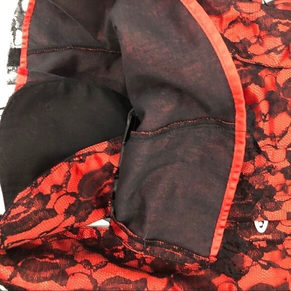 SEXY Lace Up Black & Red Bandeau Size 3X!! - Picture 6 of 10